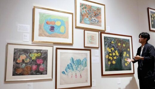 ７３歳から絵筆 あふれる創作