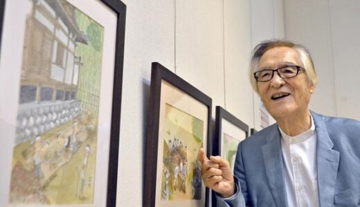 疎開の絵平和願い寄贈 成瀬國晴さん東近江市に
